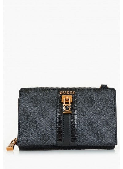 Γυναικείες Τσάντες Ginevra.Cross Γκρι ECOleather Guess