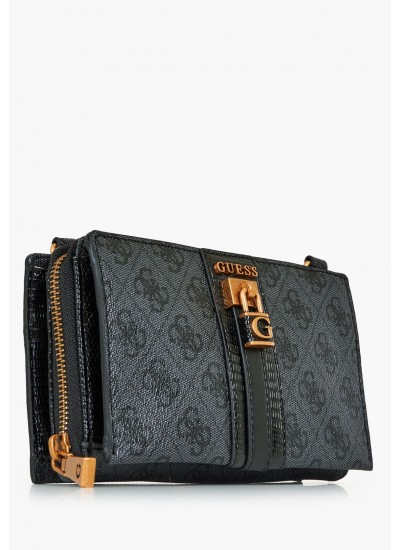 Γυναικείες Τσάντες Ginevra.Cross Γκρι ECOleather Guess