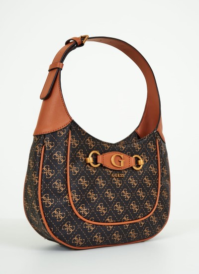 Γυναικείες Τσάντες Izzy.Hobo2 Καφέ ECOleather Guess