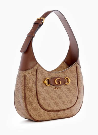 Γυναικείες Τσάντες Izzy.Hobo2 Καφέ ECOleather Guess