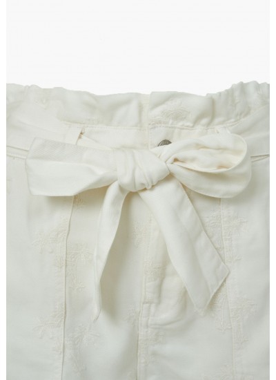 Γυναικείες Φούστες - Σορτς Janna.Short Άσπρο Lyocell Fabric Guess