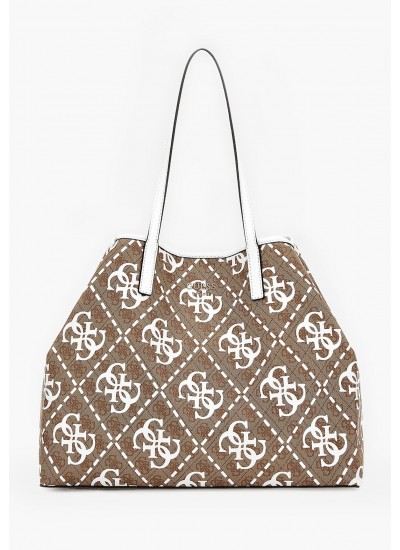 Γυναικείες Τσάντες L.Vikky Καφέ ECOleather Guess