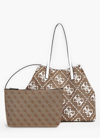 Γυναικείες Τσάντες L.Vikky Καφέ ECOleather Guess