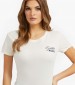 Γυναικείες Μπλούζες - Τοπ Marine Μπεζ Βαμβάκι Guess Γυναικείες Μπλούζες - Τοπ Marine Μπεζ Βαμβάκι Guess