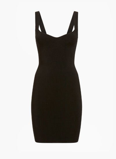 Γυναικεία Φορέματα - Ολόσωμες Φόρμες Mirage Μαύρο Βισκόζη Guess