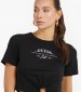 Γυναικείες Μπλούζες - Τοπ Piercing.Tee Μαύρο Βαμβάκι Guess Γυναικείες Μπλούζες - Τοπ Piercing.Tee Μαύρο Βαμβάκι Guess