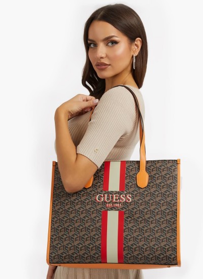 Γυναικείες Τσάντες Silvana.Girl Multi ECOleather Guess
