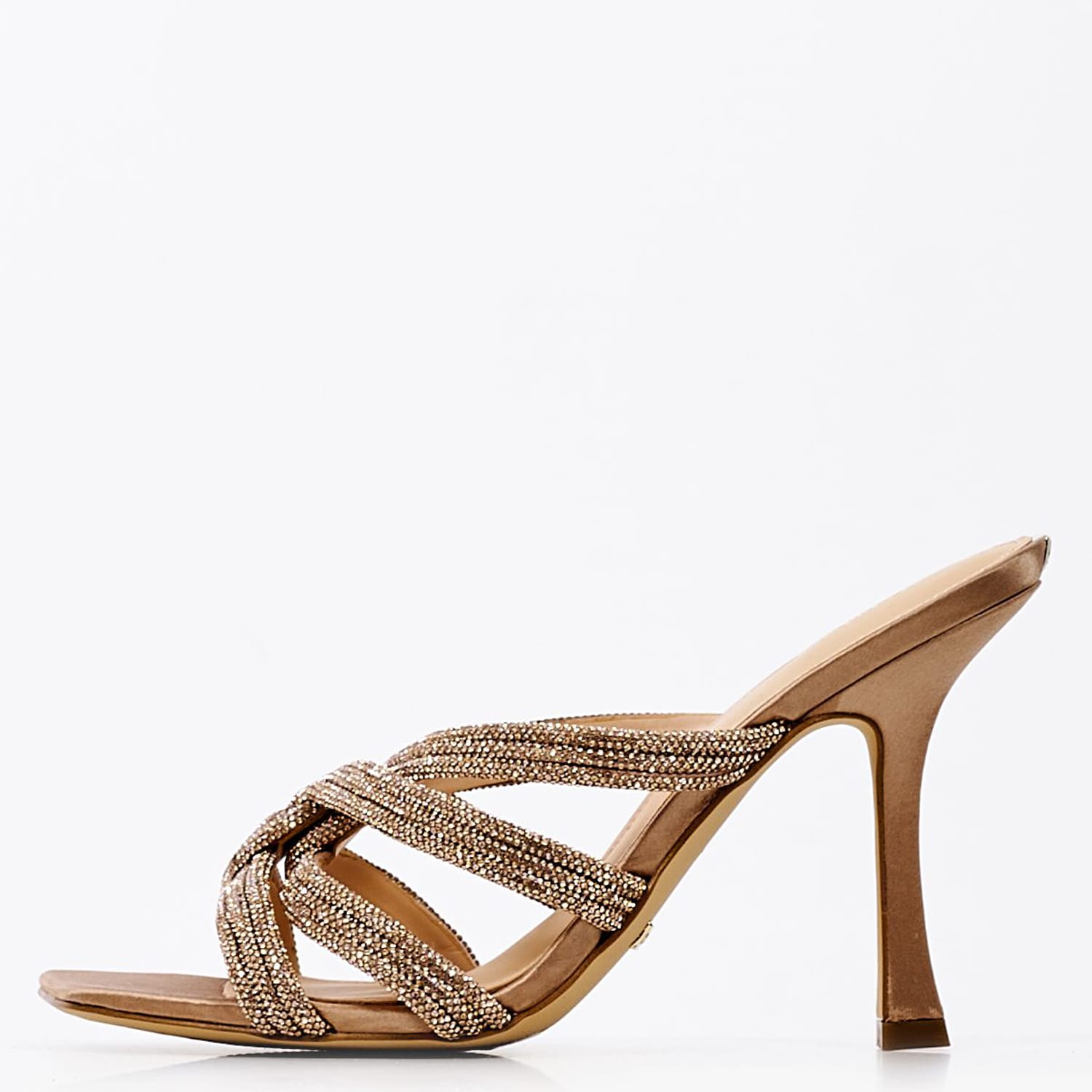 Γυναικεία Mules Sypress Μπρονζέ Strass Guess