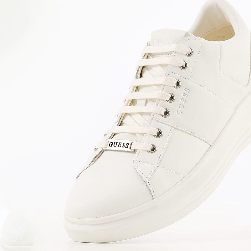 Men Casual Shoes Vibo.Carry White Leather Guess