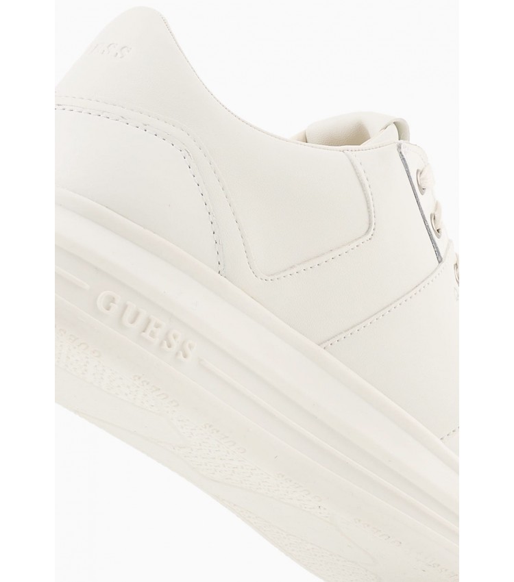 Men Casual Shoes Vibo.Carry White Leather Guess