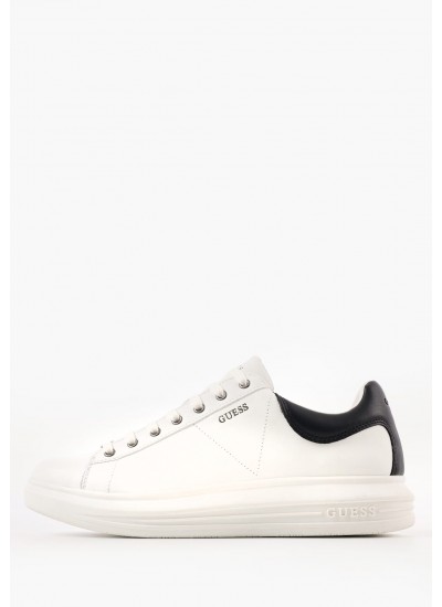 Ανδρικά Παπούτσια Casual Court.Sneaker Μαύρο Δέρμα Ralph Lauren