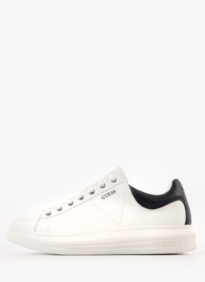 Ανδρικά Παπούτσια Casual Court.Sneaker Μαύρο Δέρμα Ralph Lauren