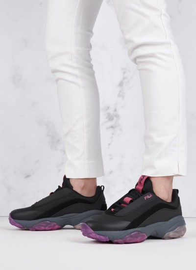 Γυναικεία Παπούτσια Casual Loligo.Wmn Μαύρο ECOleather Fila