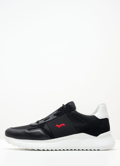 Ανδρικά Παπούτσια Casual 231062 Μαύρο Δέρμα Harmont & Blaine