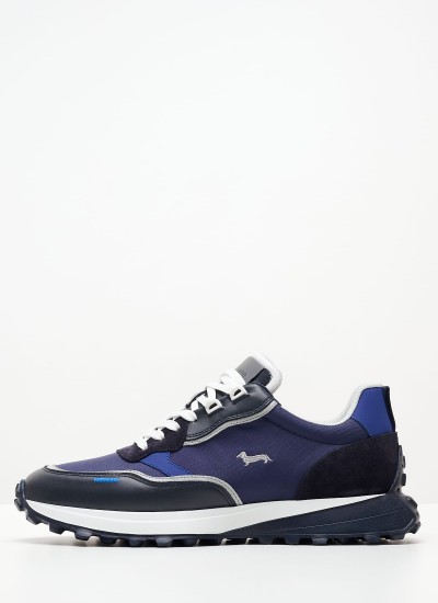 Ανδρικά Παπούτσια Casual 231090 Μπλε Δέρμα Harmont & Blaine