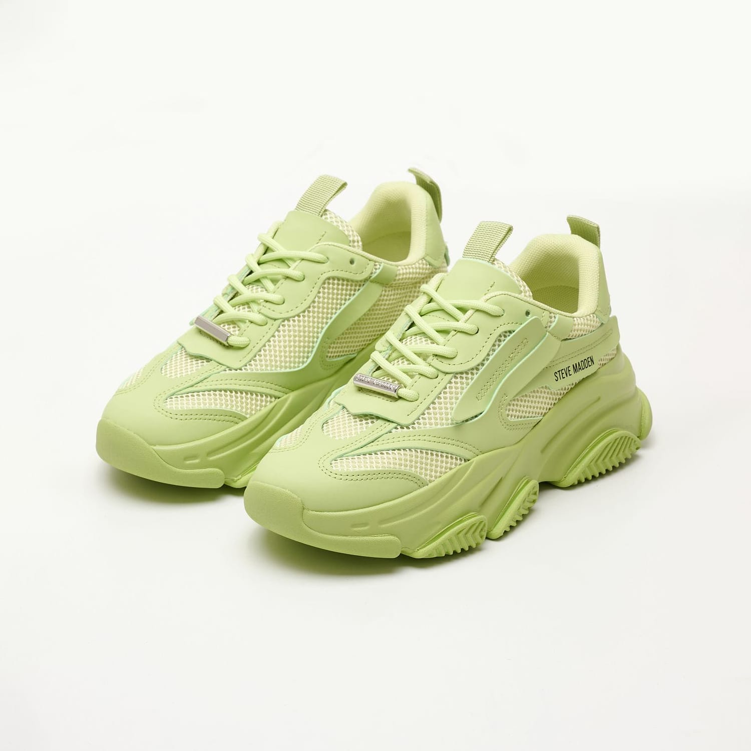 Women Casual Shoes Possession Green Fabric Steve Madden