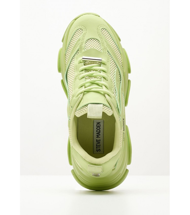 Women Casual Shoes Possession Green Fabric Steve Madden