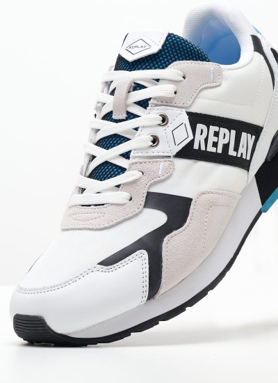 Ανδρικά Παπούτσια Casual Track.Runner Άσπρο Δέρμα Καστόρι Tommy Hilfiger