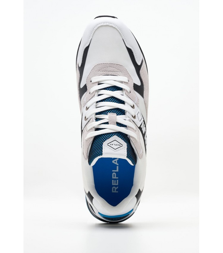 Men Casual Shoes Adrien.Game3 White Leather Replay