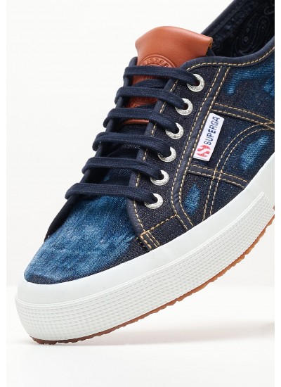 Men Casual Shoes Distressed.Denim Blue Fabric Replay