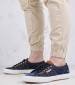 Men Casual Shoes Distressed.Denim Blue Fabric Replay