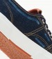 Men Casual Shoes Distressed.Denim Blue Fabric Replay