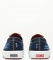 Men Casual Shoes Distressed.Denim Blue Fabric Replay