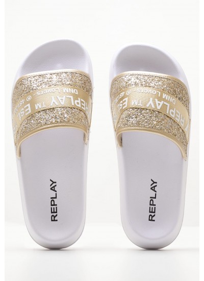 Γυναικεία Flats 8519 Άσπρο Δέρμα Frau