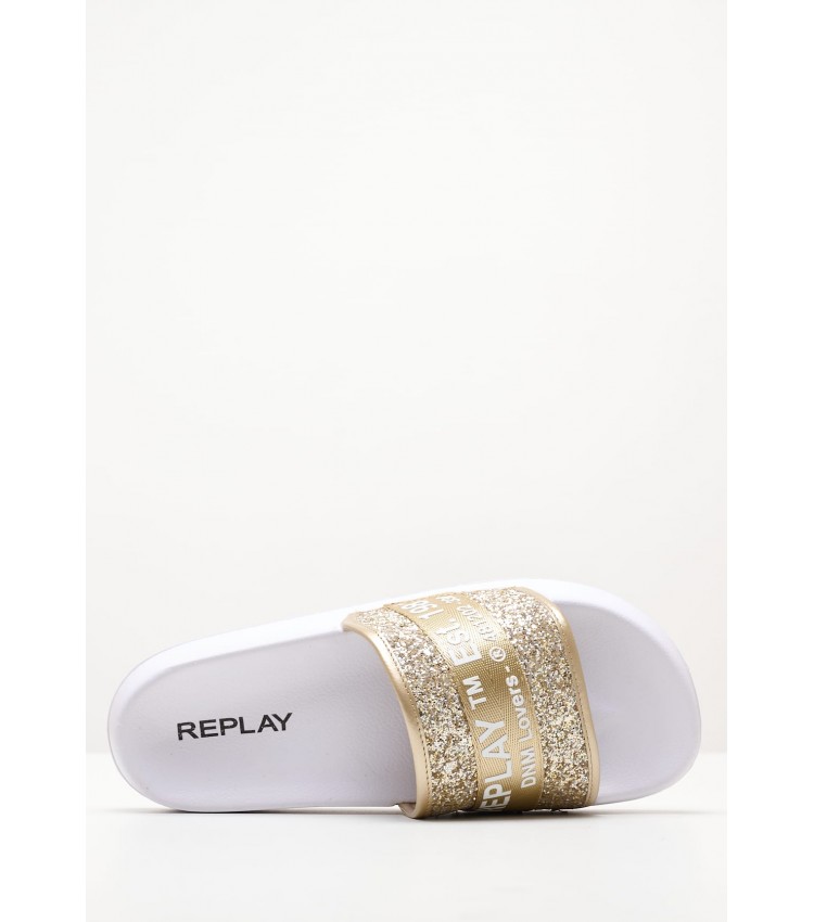 Women Flip Flops & Sandals Lotty.Gltr Gold Glitter Replay