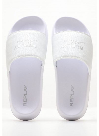 Γυναικεία Flats 8519 Άσπρο Δέρμα Frau