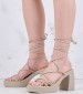 Women Sandals Saba Beige ECOleather Replay