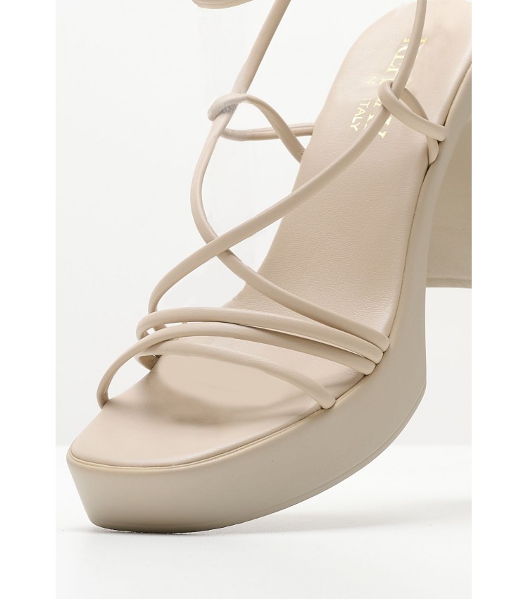 Women Sandals Saba Beige ECOleather Replay