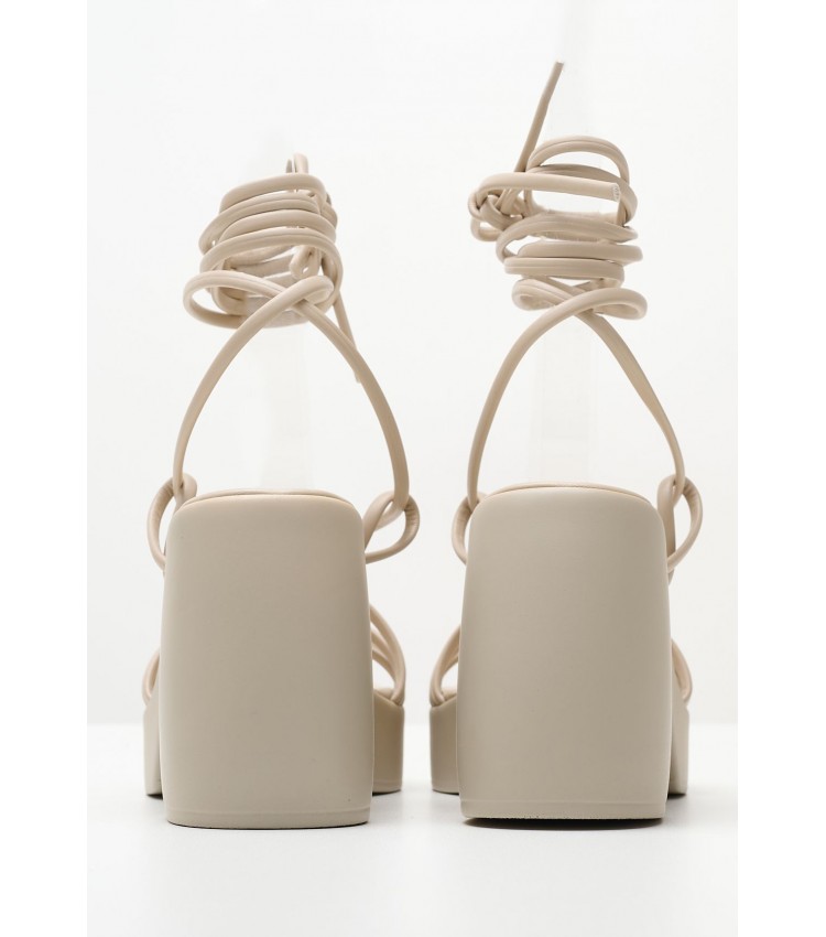 Women Sandals Saba Beige ECOleather Replay