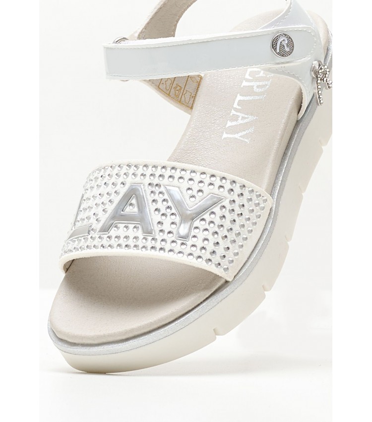 Kids Flip Flops & Sandals Sandal.2 White ECOleather Replay