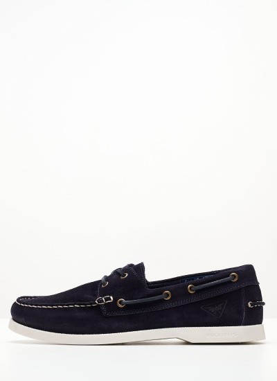 Men Boots Pueblo Black Nubuck Leather Docksteps