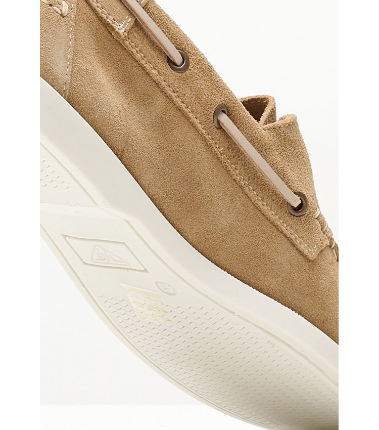 Men Sailing shoes Pro.Sailing.S Beige Buckskin Docksteps