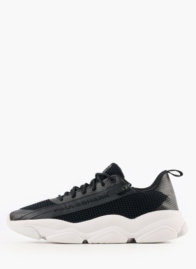 Ανδρικά Παπούτσια Casual 22418035 Μαύρο Ύφασμα Paul & Shark