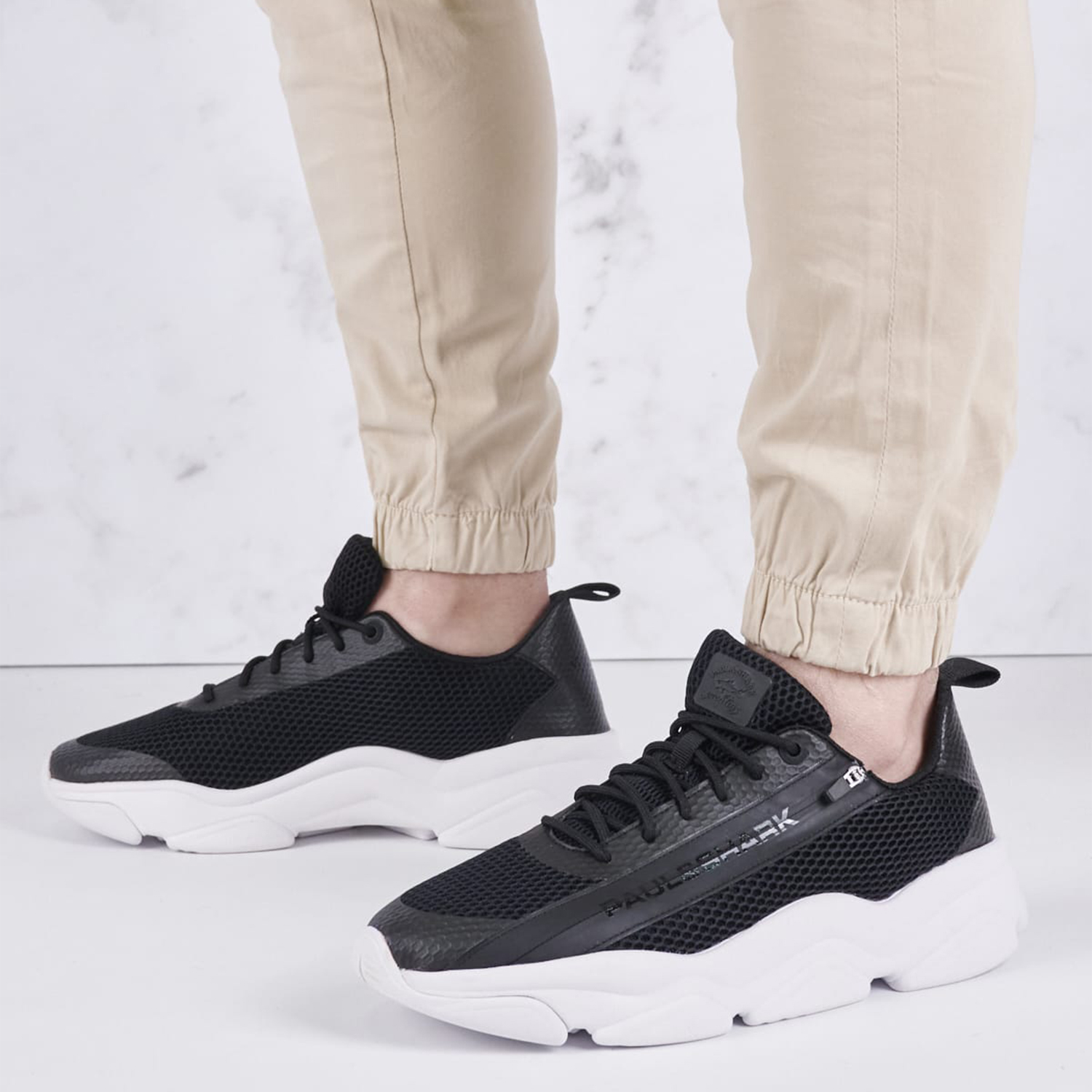 Men Casual Shoes 22418035 Black Fabric Paul & Shark
