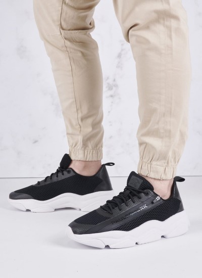 Ανδρικά Παπούτσια Casual 22418035 Μαύρο Ύφασμα Paul & Shark