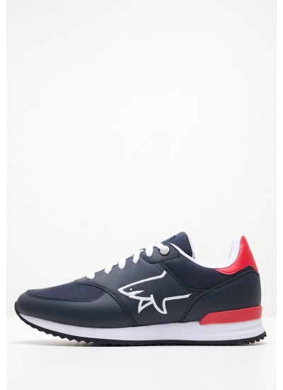 Ανδρικά Παπούτσια Casual Track.Runner Άσπρο Δέρμα Καστόρι Tommy Hilfiger