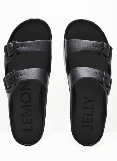 Γυναικεία Μποτάκια Flow Μαύρο Καουτσούκ Lemon Jelly