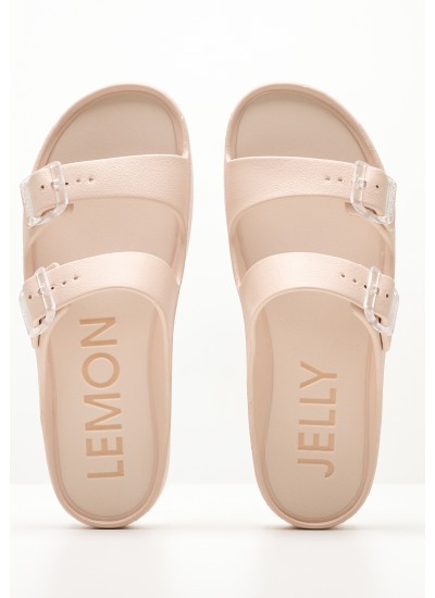 Women Flip Flops & Sandals Fenix Nude Rubber Lemon Jelly