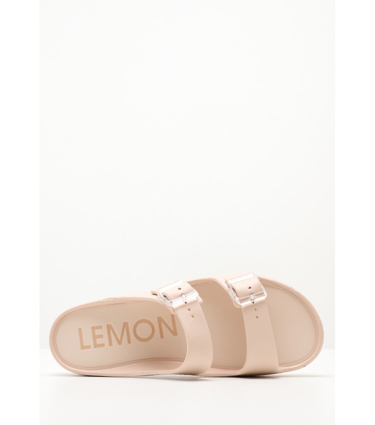 Women Flip Flops & Sandals Fenix Nude Rubber Lemon Jelly