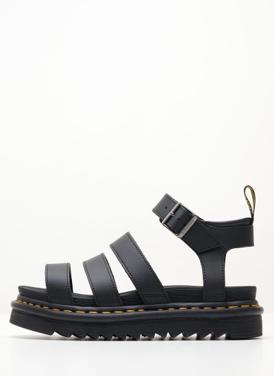 Γυναικεία Μποτάκια W26205001 Μαύρο Δέρμα Dr. Martens