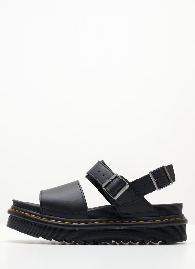 Γυναικεία Μποτάκια W26205001 Μαύρο Δέρμα Dr. Martens