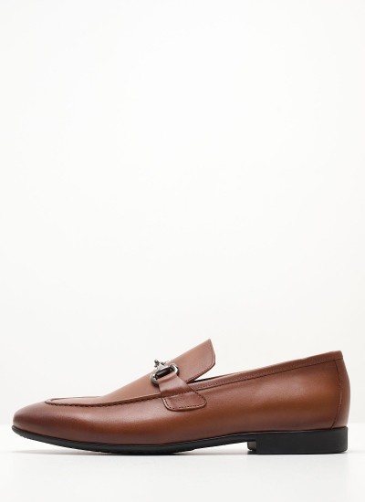 Ανδρικά Μοκασίνια R6711 Μαύρο Δέρμα Boss shoes