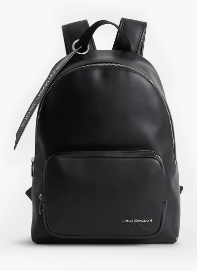 Γυναικείες Τσάντες Backpack35.Tag Μαύρο ECOleather Calvin Klein