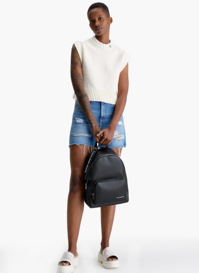 Γυναικείες Τσάντες Backpack35.Tag Μαύρο ECOleather Calvin Klein