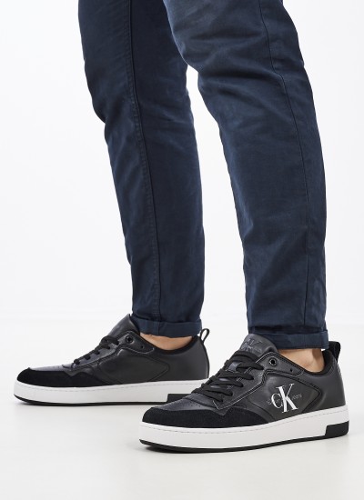 Ανδρικά Παπούτσια Casual Track.Runner Άσπρο Δέρμα Καστόρι Tommy Hilfiger
