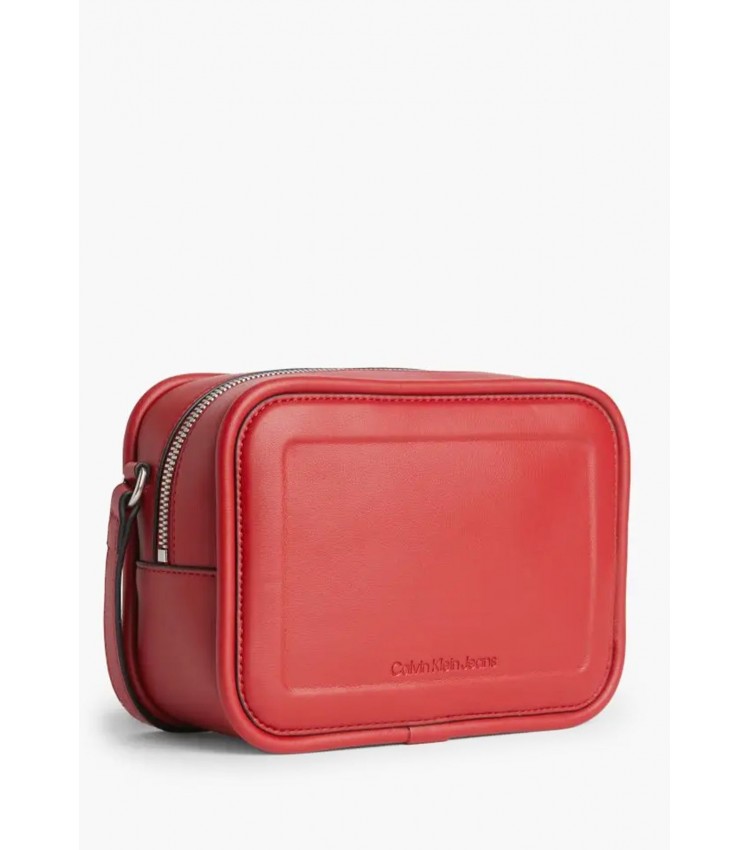 Women Bags Camera.Bag18 Red ECOleather Calvin Klein